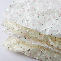 Papier de soie épais imprimé, matériau d'emballage imperméable pour fleurs, doublure intérieure et base pour bouquets DIY, papier de soie floral pour roses