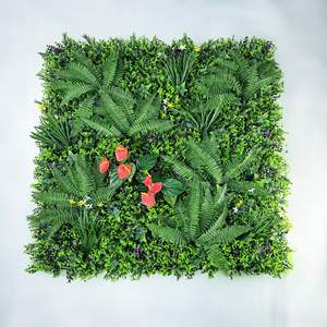 Mur d'herbe <span class=keywords><strong>de</strong></span> confidentialité en plastique écologique personnalisé panneau murs verts artificiels panneaux <span class=keywords><strong>de</strong></span> haie <span class=keywords><strong>de</strong></span> buis 60cm - Product Image 2