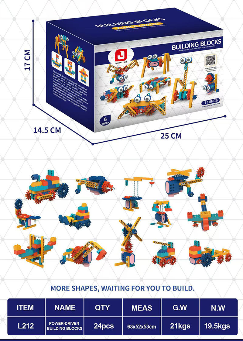 STEM Electric Gear Building Blocks Educational Toys