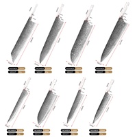 Lames de couteaux de cuisine en acier Damas pour fabricants de couteaux, couteaux de chef sans manche, Gyuto, Santoku, Kiritsuke, couteaux à éplucher