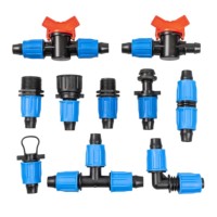 Válvula de derivación G-IRRIGATION Barb Lock para cinta de goteo y manguera plana, con rosca macho y hembra, junta rápida PN4, válvula de derivación agrícola