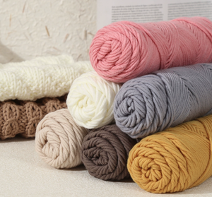 Sợi Đan bông sữa-Bộ móc tự làm cho người mới bắt đầu-làm khăn quàng cổ, mũ, Chăn-sợi thủ công số lượng lớn - Product Image 2