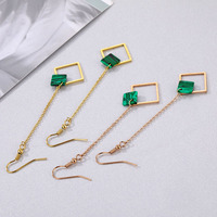 Boucles d'oreilles turquoises, Style bohémien, pour femmes, pendantes, nouveau,