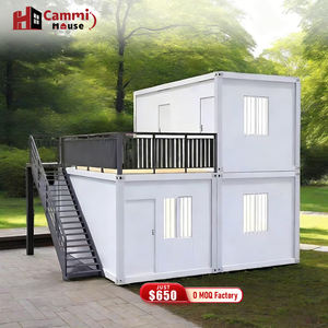 บ้านสำเร็จรูปเคลื่อนย้ายได้ Cammi House ขนาด 10 ฟุต บ้านคอนเทนเนอร์เหล็กพับได้ แบบถอดประกอบได้ เหมาะสำหรับใช้เป็นสำนักงานหรือโรงแรม - Product Image 1