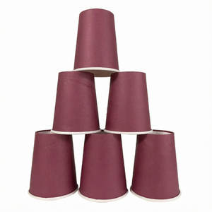 Gobelets en papier jetables à paroi simple, enduits de PE de qualité alimentaire, avec logo personnalisé imprimé, pour boissons chaudes, café, thé, vente en gros - Product Image 1