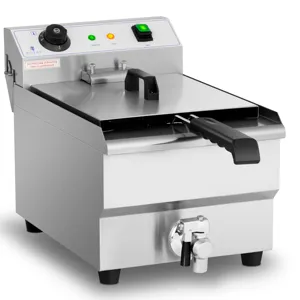 German Quality Standards | CE Certified | Market Leading Price Stainless Steel 13L 3200W Commercial Deep Fat Fryer
