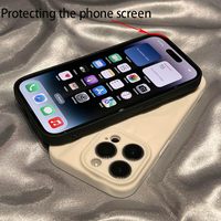 Nouvelle coque antichoc de haute qualité, couleur unie, givrée et froissée, pour iPhone 17 15 14 13 16 Pro XS Max – Housse de protection arrière pour téléphone