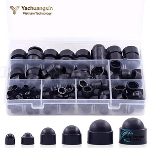 Assortiment de douilles à tête ronde en plastique, finition noire unie, différentes tailles - Product Image 6