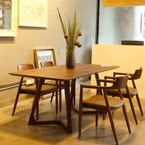 Nordic Modern Design Solid Wood <strong>Dining</strong> <strong>Chair</strong> with Armrests Minimalist Home and Hotel Reception <strong>Chair</strong> - Product Image 2