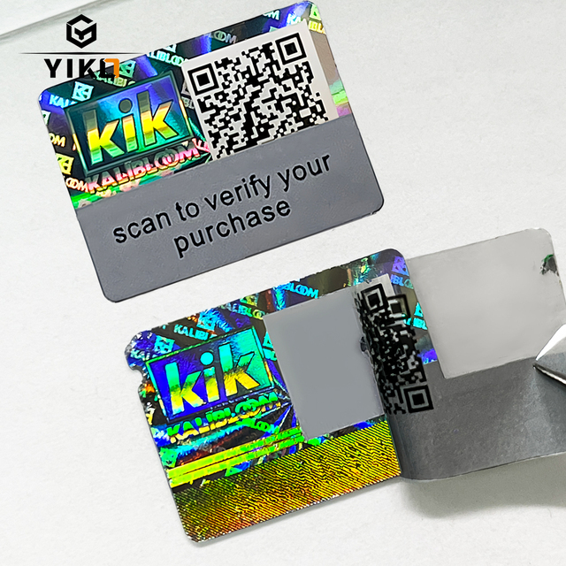 Custom Holographic Security Void Stickers Anti-Fake Tamper Proof Warranty Label Hologram Security Packaging Seal Sticker