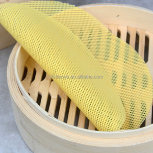 Boulette farcie <span class=keywords><strong>chignon</strong></span> Dim Sum pâtisserie maille tapis vapeur tissu 1 par Kit rond <span class=keywords><strong>Gel</strong></span> de silice 30*30cm Silicone feuille de cuisson tapis - Product Image 2