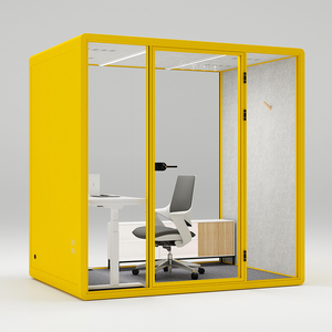Cabina Telefónica Acústica Móvil para Oficina, Sala de Oficina Removible con Muebles - Product Image 4
