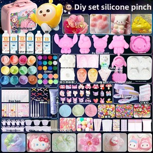 Kit de Materiales DIY Unisex para Molde de Silicona Hecho a Mano, Juguete Antiestrés con Pegamento AB Divertido - Product Image 1