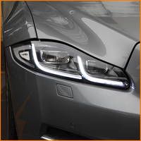 Pour Jaguar XJ XJL 2010-2019 : Ensemble de phares LED avec feux de jour DRL en forme de J, de la version de base à la version améliorée, accessoires gauche et droit