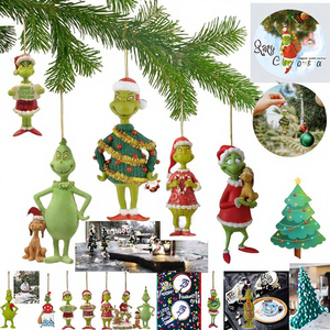 Adornos Navideños Colgantes Divertidos de Alta Calidad al por Mayor, Adorno de <span class=keywords><strong>Grinch</strong></span> Verde para Árbol de <span class=keywords><strong>Navidad</strong></span>, Accesorios Navideños - Product Image 2