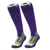 Chaussettes de sport à compression pour hommes, design personnalisé, élastiques, hautes jusqu'au genou, pour le basketball, le football, la course à pied, le cyclisme