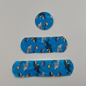 Plester Luka Tipe Baru Bulat Murah Plester Medis Kustom Pertolongan Tali Rakitan dengan Pencetakan Ikan - Product Image 1