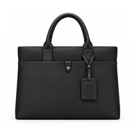 Sacoche pour ordinateur portable en cuir PU de qualité supérieure, 15,6 pouces, sac d'ordinateur, logo personnalisé, sac de voyage pour le bureau, vente en gros