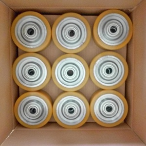 ロングワーキングホイール125x50/54-20mmリンデ0009934509ソリッドポリウレタン支持キャスターロードホイール - Product Image 4