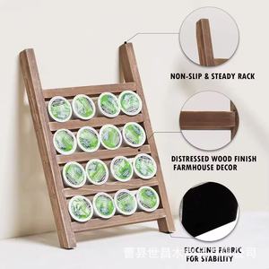 Support en bois pour capsules de café, support de rangement de bureau à 5 niveaux, grande capacité pour la cuisine - Product Image 4
