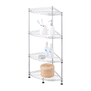 Multifuncional 4 niveles hogar ahorrar espacio almacenamiento Multi <span class=keywords><strong>baño</strong></span> esquina estante soportes y estantes <span class=keywords><strong>para</strong></span> almacenamiento - Product Image 1