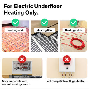 Thermostat <span class=keywords><strong>de</strong></span> chauffage au sol électrique 16A avec grand écran LCD et fonction <span class=keywords><strong>de</strong></span> verrouillage par clé pour contrôler le <span class=keywords><strong>film</strong></span> chauffant - Product Image 5