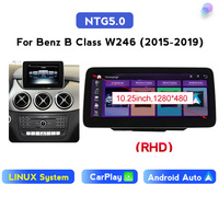 Ecran de lecture pour voiture Système Linux 2 Din pour Mercedes Benz Classe B W245 W246 2011-2018 Unité principale multimédia pour voiture