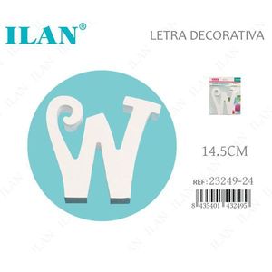 Letra Decorativa Ilan W de 14.5 cm, Letrero de Madera para Pared - Product Image 3