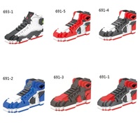 Mini Bloques de Construcción de Plástico con Diseño Deportivo XR, Juego de Construcción de Modelo de Zapatillas Deportivas, Regalo de Navidad y Juguete para Niños de 5 a 13 Años
