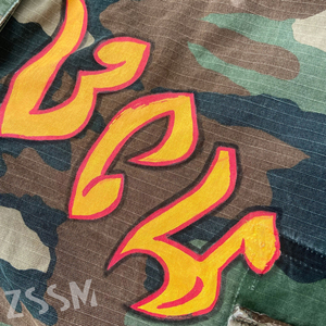 Shorts cargo camouflage vintage déchirés pour hommes, avec logo personnalisé, imprimé numérique intégral, motif chasse et lettres, style <span class=keywords><strong>Bermuda</strong></span> - Product Image 4
