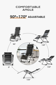 Venta al por mayor de muebles modernos de acero inoxidable al aire libre reclinable plegable portátil ajustable Camping viaje Sun <span class=keywords><strong>Lounge</strong></span> Beach Zero - Product Image 6