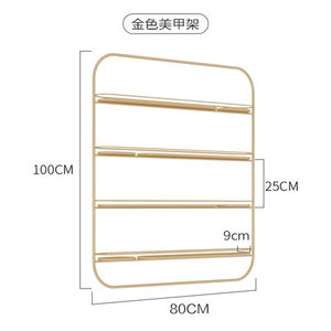 Prateleira de manicure <span class=keywords><strong>para</strong></span> esmalte, prateleira de manicure <span class=keywords><strong>para</strong></span> armazenamento de unha, colagem, prateleira de parede - Product Image 6