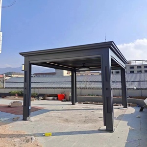 Pergola motorisée à lames orientables, imperméable, bioclimatique, avec gouttière dissimulée - Product Image 1
