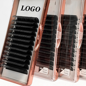 Extension ciglia in cashmere morbido 0.02 0.03mm CD Curl, confezione personalizzata, velluto opaco, facili da applicare, vassoi per extension ciglia volume. - Product Image 5