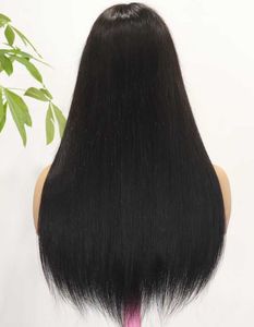 22 "<span class=keywords><strong>cheveux</strong></span> humains 3x1 dentelle avant perruque 300 densité <span class=keywords><strong>cheveux</strong></span> vierges cuticule aligné os droit naturel noir surbrillance couleur <span class=keywords><strong>cheveux</strong></span> perruques - Product Image 1