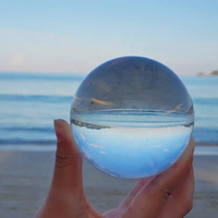 Vente chaude 40-80mm Solide Cristal Boule Magique Outils De Photographie Boule De Cristal Transparent