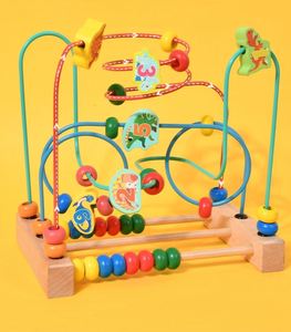 Jouet coloré en forme de montagnes russes, jouet éducatif préscolaire classique en bois, labyrinthe de perles pour les tout-petits - Product Image 5