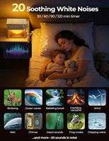 Réveil lumineux avec simulation d'aube et 20 sons apaisants pour le sommeil, réveil efficace avec lumière lunaire