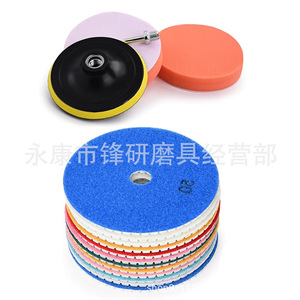 Diamond Polishing <b>Pads</b> 3 In 4 In Soft Bond Marble Stone Grinding Discs For Angle Grinder - Product Image 3