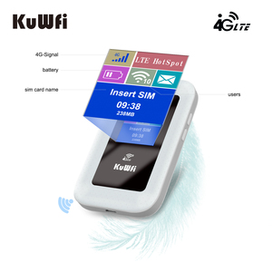 US/EU/AS Version KuWFi OEM Portable 4g <strong>USB</strong> Modem Lte <strong>Wifi</strong> with SIM Card Slot Dongle Wireless <strong>Wifi</strong> <strong>Router</strong> for Travel - Product Image 3