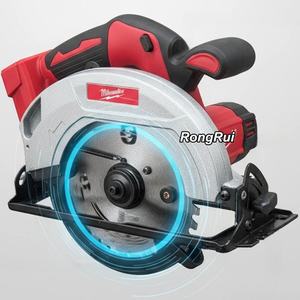 Scies circulaires à moteur haute vitesse <span class=keywords><strong>sans</strong></span> <span class=keywords><strong>fil</strong></span> alimentées par batterie pour le travail du bois industriel et domestique Machine à scier électrique - Product Image 1