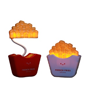 Série de mini-lampes de nuit créatives, tube souple en forme de frites, petite lampe de table moderne à commande tactile LED, rechargeable par USB - Product Image 2