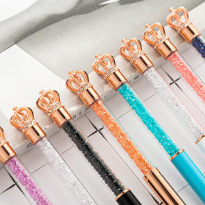 ปากกาลูกลื่นทรงมงกุฎโลหะดีไซน์เก๋ไก๋ รูปทรงคทาของราชินี ประดับคริสตัลเพชรคุณภาพดี พร้อมโลโก้สั่งทำพิเศษ - Product Image 2