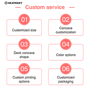Skateboard completo personalizzato economico in legno di acero a 7 strati - Product Image 6