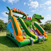 Château Gonflable Toboggan Combo Thème Éléphant Personnalisé en PVC pour Enfants, Usage Commercial, Vente en Gros