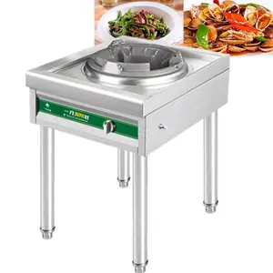 Estufa de gas wok de alta presión, China, 35kW, cocina wok comercial para restaurantes