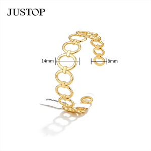 <b>Bangles</b> OEM/OEM custom waterproof stainless steel Gold plating Fashion Jewelry hypoallergenic supplies h <b>bangle</b> <b>bracelet</b> - Product Image 5
