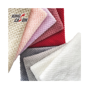 KINGCASON Shinny Bright Soft Velvet Flees tessuti 200Gsm poliestere ananas flanella tessuto in pile - Product Image 1