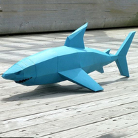 Sculpture de Dauphin Géante Personnalisée pour Décoration Extérieure d'Oceanarium, en Fibre de Verre et Résine, Peinte à la Main, Garantie 50 Ans