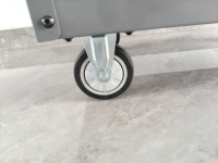 Chariot de rangement commercial à panneaux perforés, chariot utilitaire à roulettes en acier pour garage, salon, bureau